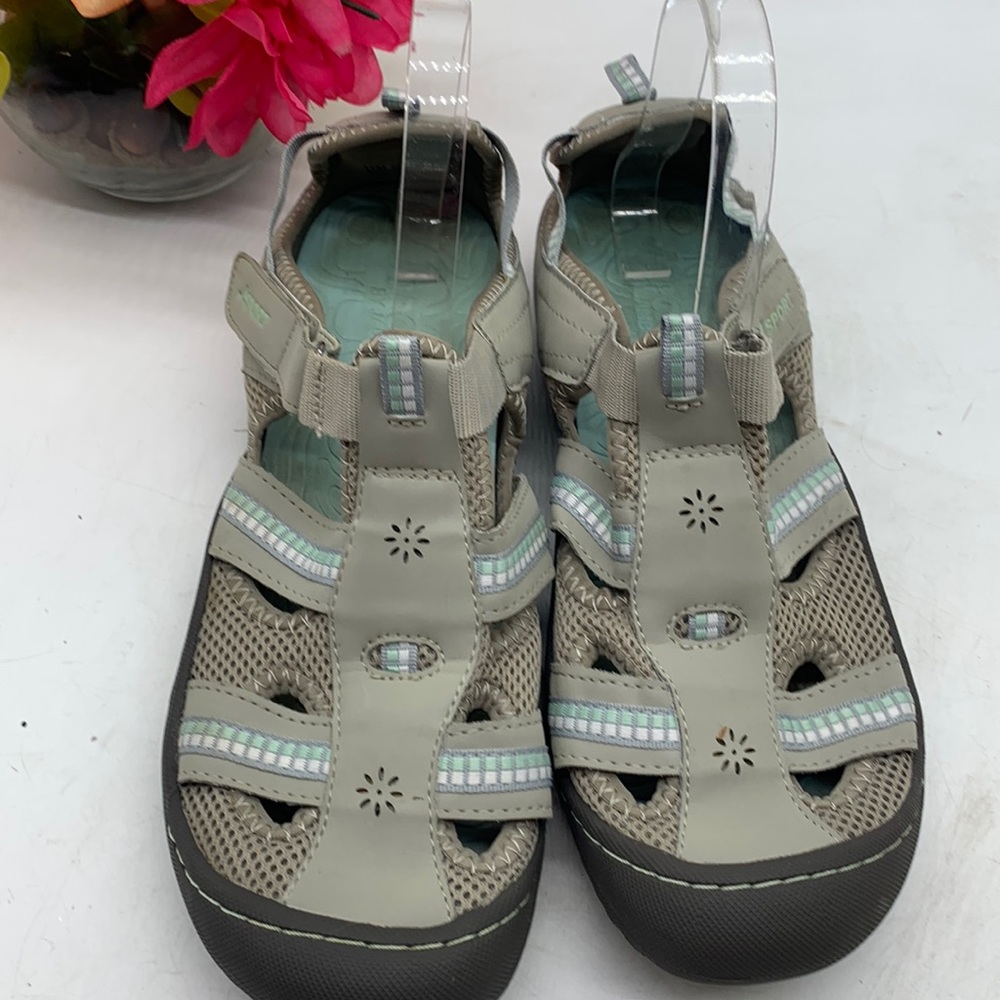 J Sport Regatta Gray Green Sneakers Size 11 SNK4958G